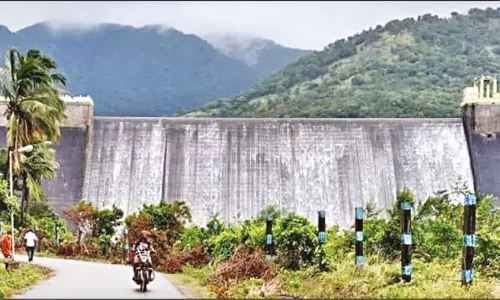 ஒரே ஆண்டில் 3-வது முறையாக நிரம்பி வழியும் அடவிநயினார் அணை