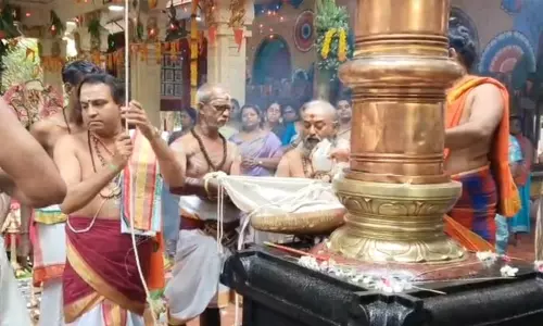 கன்னியாகுமரி ஏகாட்சர மகா கணபதி கோவிலில் விநாயகர் சதுர்த்தி விழா தொடங்கியது கன்னியாகுமரி ஏகாட்சர மகா கணபதி கோவிலில் விநாயகர் சதுர்த்தி விழா தொடங்கியது