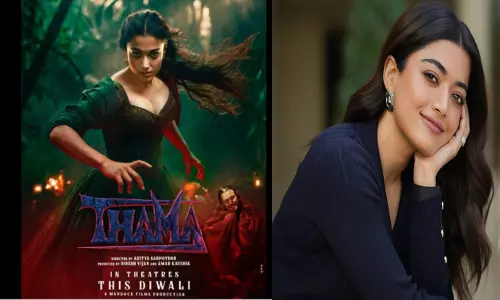 ராஷ்மிகாவின்  “தாமா” படத்தின் கதாப்பாத்திர அறிமுக போஸ்டர் வெளியீடு