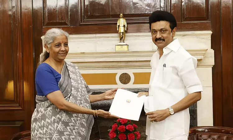 தமிழகத்தின் நியாயமான கோரிக்கையை மத்திய நிதி மந்திரி ஏற்பார் என நம்புகிறேன்; முதல்-அமைச்சர் மு.க.ஸ்டாலின் தமிழகத்தின் நியாயமான கோரிக்கையை மத்திய நிதி மந்திரி ஏற்பார் என நம்புகிறேன்; முதல்-அமைச்சர் மு.க.ஸ்டாலின்