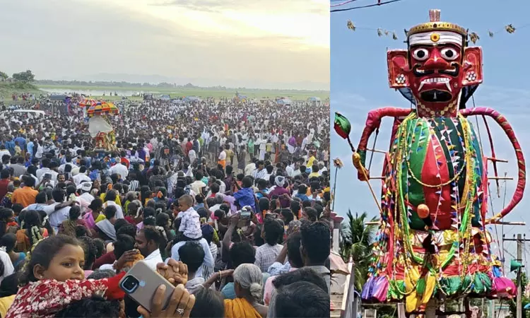 10 வருடங்களுக்கு ஒரு முறை... மகிஷாசுர சம்ஹாரம்.. பல்லகச்சேரி கிராமத்தில் களைகட்டிய திருவிழா 10 வருடங்களுக்கு ஒரு முறை... மகிஷாசுர சம்ஹாரம்.. பல்லகச்சேரி கிராமத்தில் களைகட்டிய திருவிழா