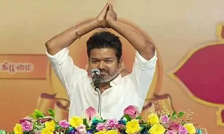 த.வெ.க. மாநாட்டு திடலுக்கு வருகை தந்த விஜய்