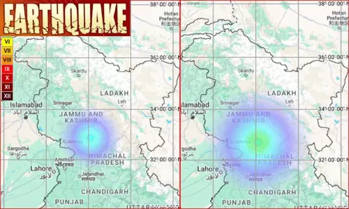 இமாச்சல பிரதேசத்தில் அடுத்தடுத்து இரண்டு முறை நிலநடுக்கம் - ரிக்டர் 4 ஆக பதிவு