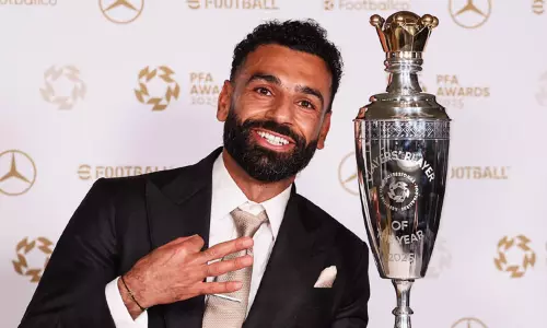 3வது முறை - சிறந்த விளையாட்டு வீரருக்கான விருதை வென்ற முகமது சாலா