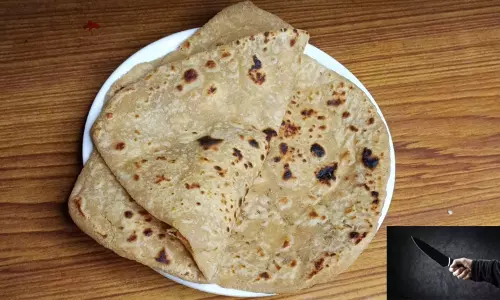 இரவு உணவுக்கு சப்பாத்தி கேட்ட கணவரை கத்தியால் குத்திய இளம்பெண் - அதிர்ச்சி சம்பவம் இரவு உணவுக்கு சப்பாத்தி கேட்ட கணவரை கத்தியால் குத்திய இளம்பெண் - அதிர்ச்சி சம்பவம்