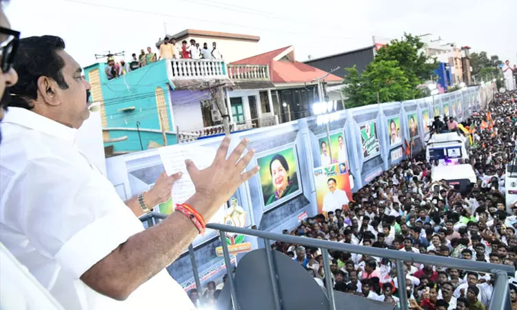 தி.மு.க.வை வீழ்த்தும் சக்தியுள்ள ஒரே கட்சி அ.தி.மு.க. மட்டுமே… விஜய்க்கு எடப்பாடி பழனிசாமி பதிலடி தி.மு.க.வை வீழ்த்தும் சக்தியுள்ள ஒரே கட்சி அ.தி.மு.க. மட்டுமே… விஜய்க்கு எடப்பாடி பழனிசாமி பதிலடி