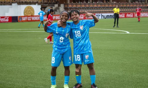 ஜூனியர் மகளிர் தெற்காசிய கால்பந்து: நேபாளத்தை பந்தாடிய இந்திய அணி