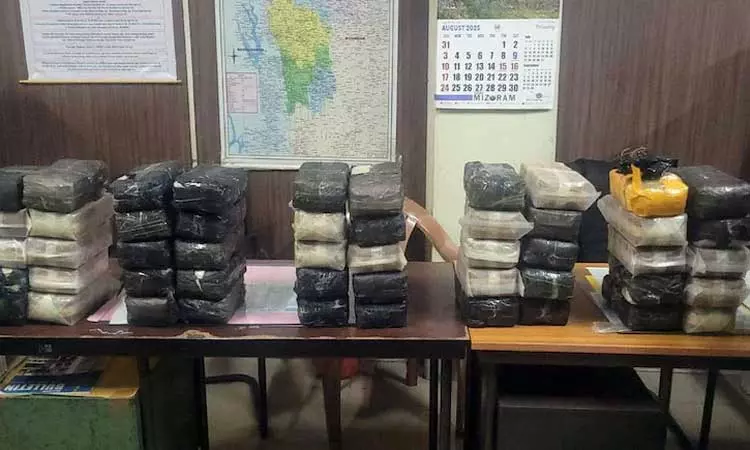 மிசோரமில் ரூ.75 கோடி மதிப்பிலான போதைப்பொருட்கள் பறிமுதல் - 8 பேர் கைது