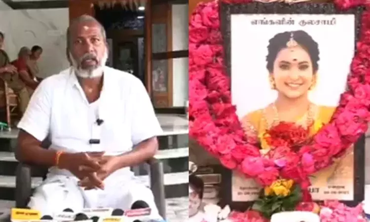 நீதி கிடைக்கும் வரை சட்ட போராட்டம் தொடரும்:  ரிதன்யா தந்தை பேட்டி