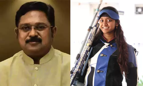 ஆசிய துப்பாக்கி சுடுதலில் தங்கம் வென்ற இளவேனில் வாலறிவனுக்கு டிடிவி தினகரன் வாழ்த்து