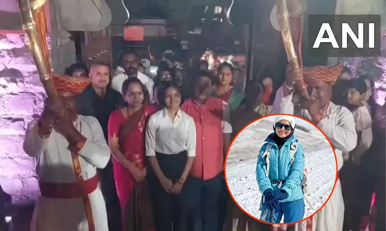 18,510 அடி உயர மலை சிகரத்தில் ஏறி சாதனை படைத்த 13 வயது சிறுமி; உற்சாக வரவேற்பு