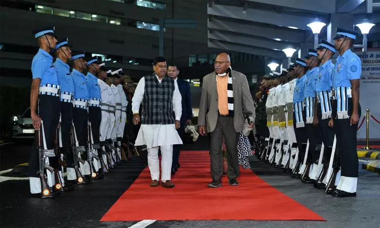 பிஜி நாட்டு பிரதமர் இந்தியா வருகை; பிரதமர் மோடியுடன் இன்று சந்திப்பு