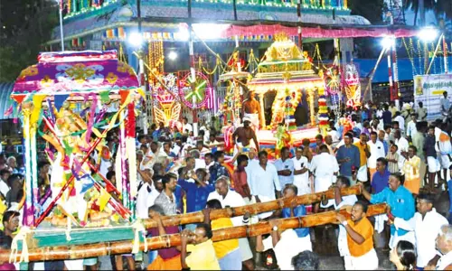 பிள்ளையார்பட்டி சதுர்த்தி விழா: கஜமுக அசுரனை வதம் செய்த கற்பக விநாயகர்