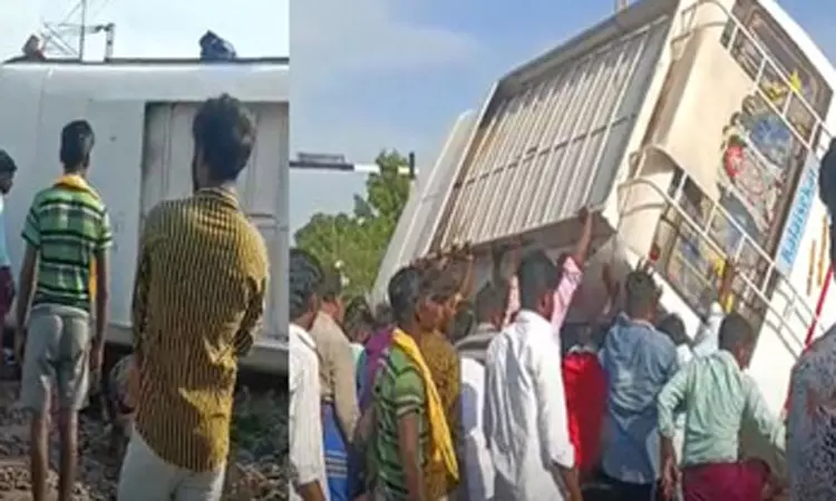 கடலூரில் தண்டவாளத்தில் கவிழ்ந்த பள்ளி வேன்  கடலூர்... ... இன்றைய முக்கிய செய்திகள் சில வரிகளில்.. 25-08-2025