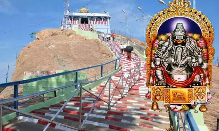 விநாயகர் சதுர்த்தி விழா: மலைக்கோட்டை கோவிலில் ராட்சத கொழுக்கட்டை தயாரிப்பு பணி தீவிரம்