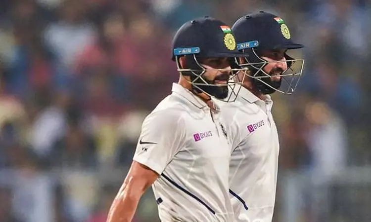 புஜாராவுக்கு நன்றி தெரிவித்த விராட் கோலி; காரணம் என்ன? புஜாராவுக்கு நன்றி தெரிவித்த விராட் கோலி; காரணம் என்ன?