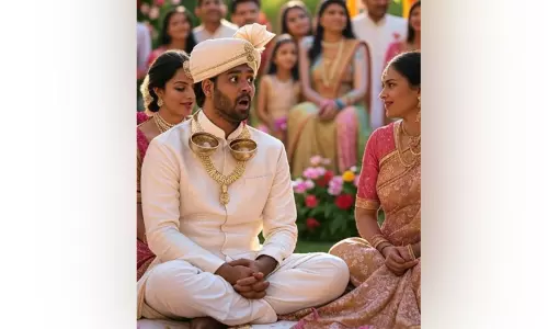 தாலி கட்டியதும் மாப்பிள்ளைக்கு சாட்டை அடி; ஆந்திராவில் வினோத சடங்கு