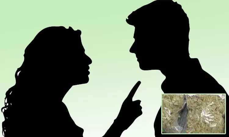 வீட்டில் கஞ்சா விற்பனை செய்த கணவனை போலீசில் பிடித்துக் கொடுத்த மனைவி