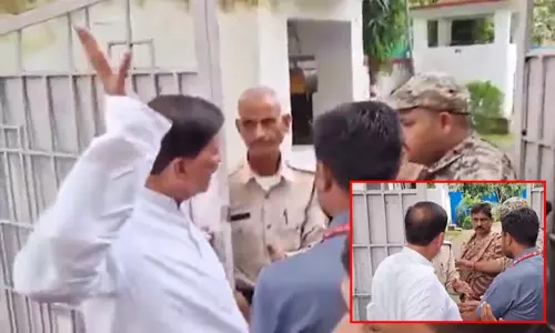 கலெக்டரை அடிக்க பாய்ந்த பா.ஜ.க. எம்.எல்.ஏ... வைரலான வீடியோ