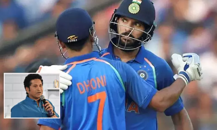 2011 உலகக்கோப்பை இறுதிப்போட்டி: யுவராஜுக்கு முன் தோனி களமிறங்க காரணம் இதுதான் - சச்சின்