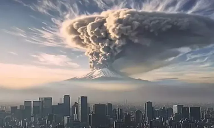 ஜப்பானில் எரிமலை வெடித்தால் என்ன நடக்கும்..? அதிர்ச்சி ஏ.ஐ. வீடியோ வெளியிட்ட அரசு ஜப்பானில் எரிமலை வெடித்தால் என்ன நடக்கும்..? அதிர்ச்சி ஏ.ஐ. வீடியோ வெளியிட்ட அரசு