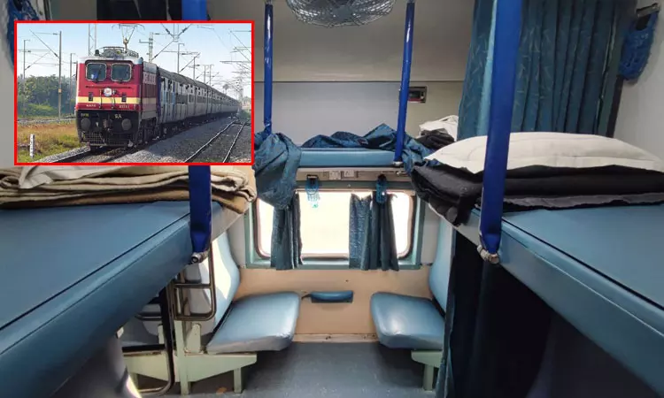 இளம் ஜோடிக்கு கீழ் படுக்கையை தர மறுத்த ரெயில் பயணி; வைரலான பதிவு