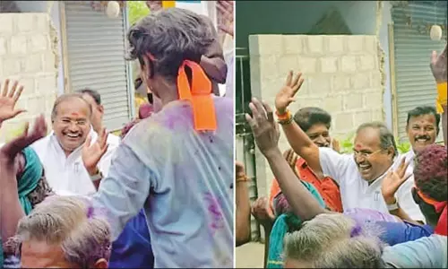 விநாயகர் சிலை ஊர்வலத்தில் நடனமாடிய பாமக எம்.எல்.ஏ. - வீடியோ