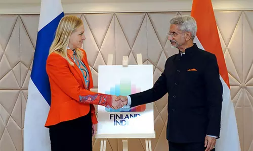 பின்லாந்து வெளியுறவுத்துறை மந்திரியுடன் ஜெய்சங்கர் பேச்சுவார்த்தை