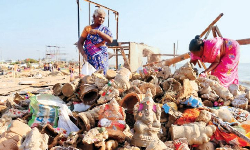 5 கடற்கரைப் பகுதிகளில் 77 டன் கழிவுகள் அகற்றம்