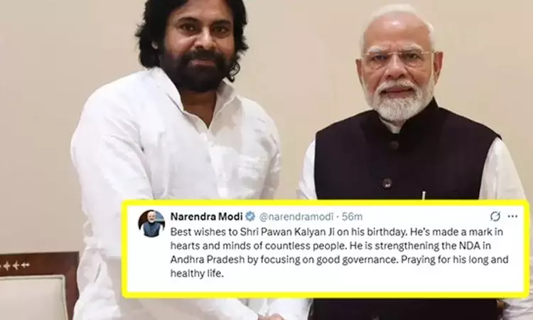 பவன் கல்யாண் பிறந்த நாள் - பிரதமர் வாழ்த்து