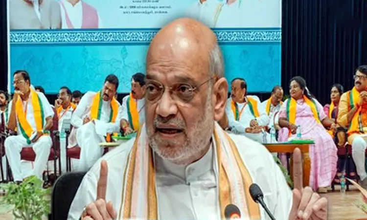 டெல்லியில் தமிழ்நாடு பாஜக நிர்வாகிகளுடன் அமித்ஷா ஆலோசனை