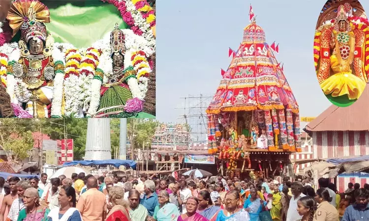 விருதுநகர் மீனாட்சி சமேத சொக்கநாத சுவாமி கோவிலில் தேரோட்டம்