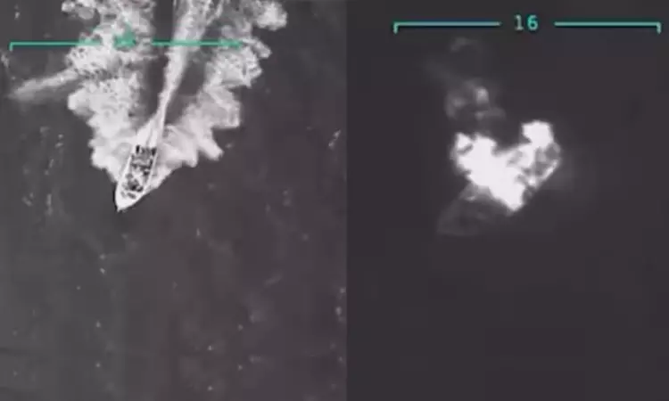 எல்லைக்குள் ஊடுருவ முயற்சி.. வெனிசுலா கப்பல் மீது அமெரிக்க ராணுவம் நடத்திய தாக்குதலில் 11 பேர் பலி