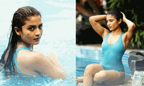 நீச்சல் உடையில் கலக்கும் ‘3 பி.எச்.கே. பட நடிகை.. வைரலாகும் புகைப்படங்கள்