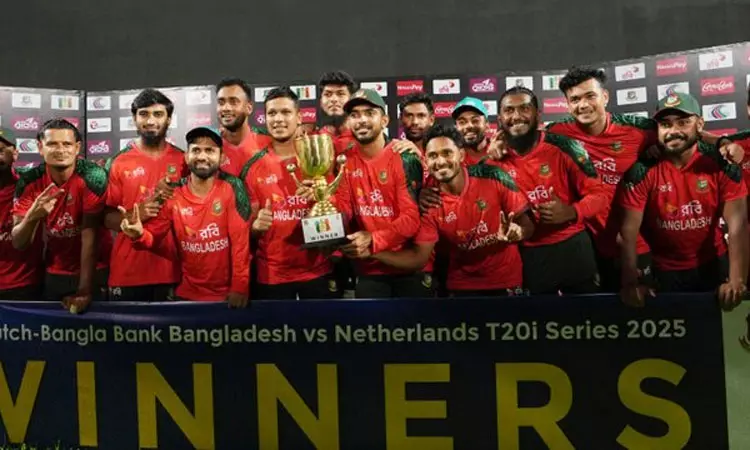 வங்காளதேசம் - நெதர்லாந்து 3-வது டி20: மழை காரணமாக ஆட்டம் பாதியில் ரத்து