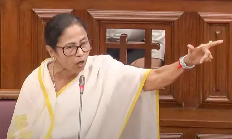 சட்டப்பேரவையில் முதல்-மந்திரி மம்தா பானர்ஜி ஆவேசம்