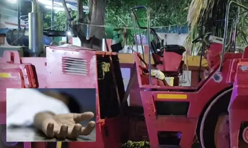 சென்னை: கோயம்பேடு அருகே ரோடு ரோலர் ஏறி மாற்றுத்திறனாளி உயிரிழப்பு