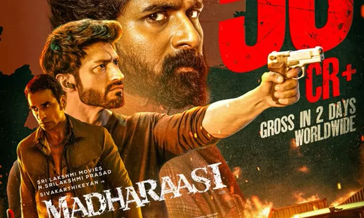 Madharaasi collects a gross of 50 CRORES in 2 days worldwide