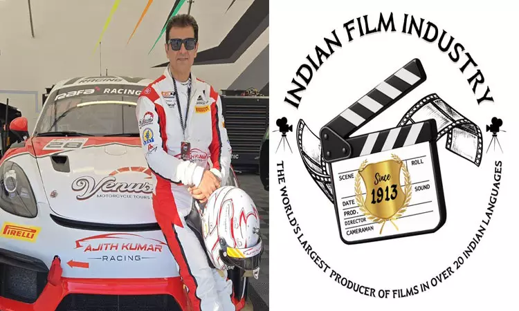 கார் ரேஸில் இந்திய சினிமாவை பிரதிபலிக்கும் அஜித்