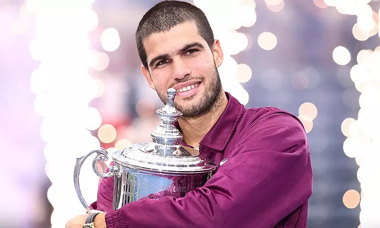 அமெரிக்க ஓபன் டென்னிஸ் இறுதிப்போட்டி: சாம்பியன் பட்டம் வென்றார் அல்கராஸ் அமெரிக்க ஓபன் டென்னிஸ் இறுதிப்போட்டி: சாம்பியன் பட்டம் வென்றார் அல்கராஸ்