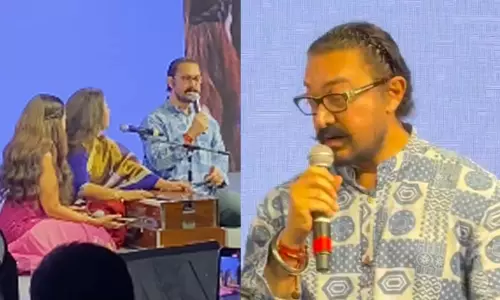 Not just acting, Aamir Khan serenades fans with his singing skills. Watch