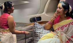 மல்லிகைப் பூவால் அபராதம் செலுத்திய நடிகை நவ்யா நாயர்