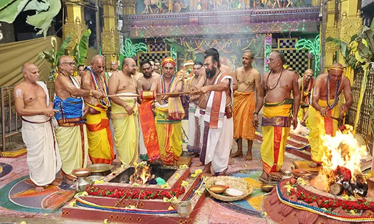 திருச்சானூர் பத்மாவதி தாயார் கோவிலில் பூர்ணாஹுதியுடன் பவித்ரோற்சவம் நிறைவு