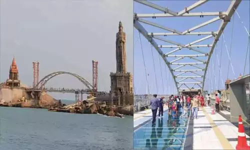 கன்னியாகுமரி கண்ணாடி பாலம் உறுதியாக உள்ளது - மாவட்ட கலெக்டர் விளக்கம் கன்னியாகுமரி கண்ணாடி பாலம் உறுதியாக உள்ளது - மாவட்ட கலெக்டர் விளக்கம்