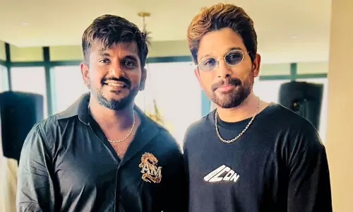 Dragon director meets Allu Arjun
