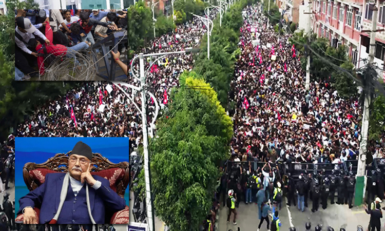 நேபாளத்தில் வலுக்கும் போராட்டம்.. அரசுக்கு  அதிகரிக்கும் நெருக்கடி.. நாட்டை விட்டு வெளியேற பிரதமர் திட்டம்?