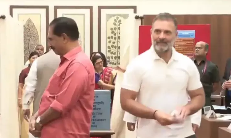 துணை ஜனாதிபதி தேர்தல்: வாக்களித்தார் ராகுல் காந்தி