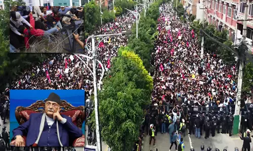 நேபாளத்தில் வலுக்கும் போராட்டம்.. அரசுக்கு  அதிகரிக்கும் நெருக்கடி.. நாட்டை விட்டு வெளியேற பிரதமர் திட்டம்?