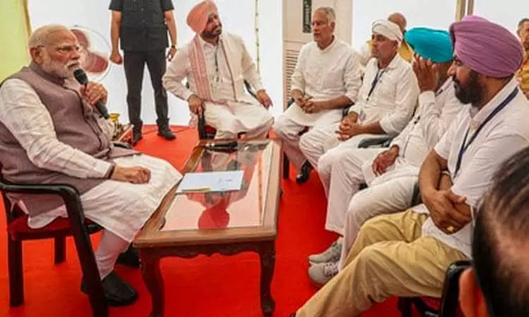 வெள்ளத்தால் பாதிக்கப்பட்ட பஞ்சாப் மாநிலம்; ரூ.1,600 கோடி நிவாரணம் அறிவித்த பிரதமர் மோடி