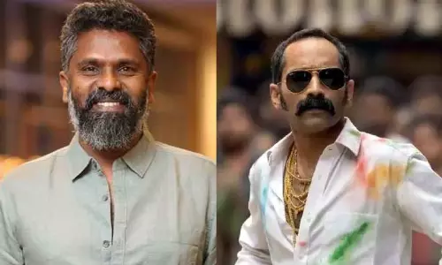 Meiyazhagan director C Prem Kumars next to star Fahadh Faasil Meiyazhagan director C Prem Kumars next to star Fahadh Faasil